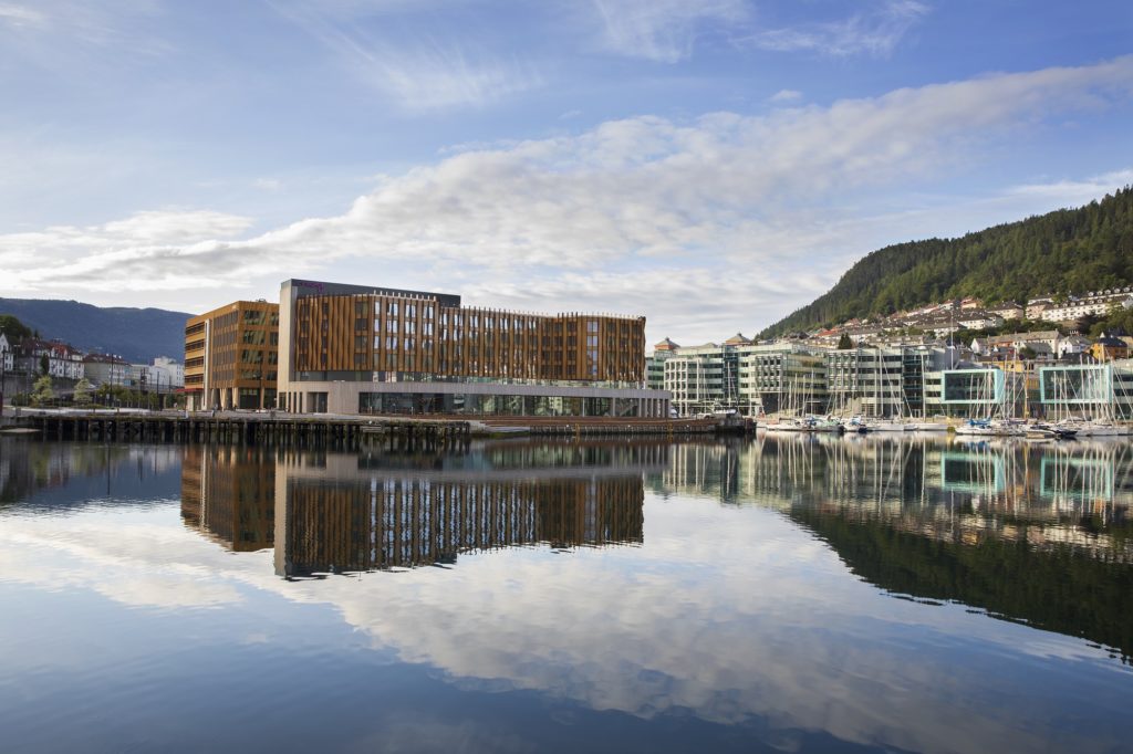 Bilde av det BREEM NOR-sertifiserte bygget Viken Brygge i Innovasjonsdstriktet Solheimsviken