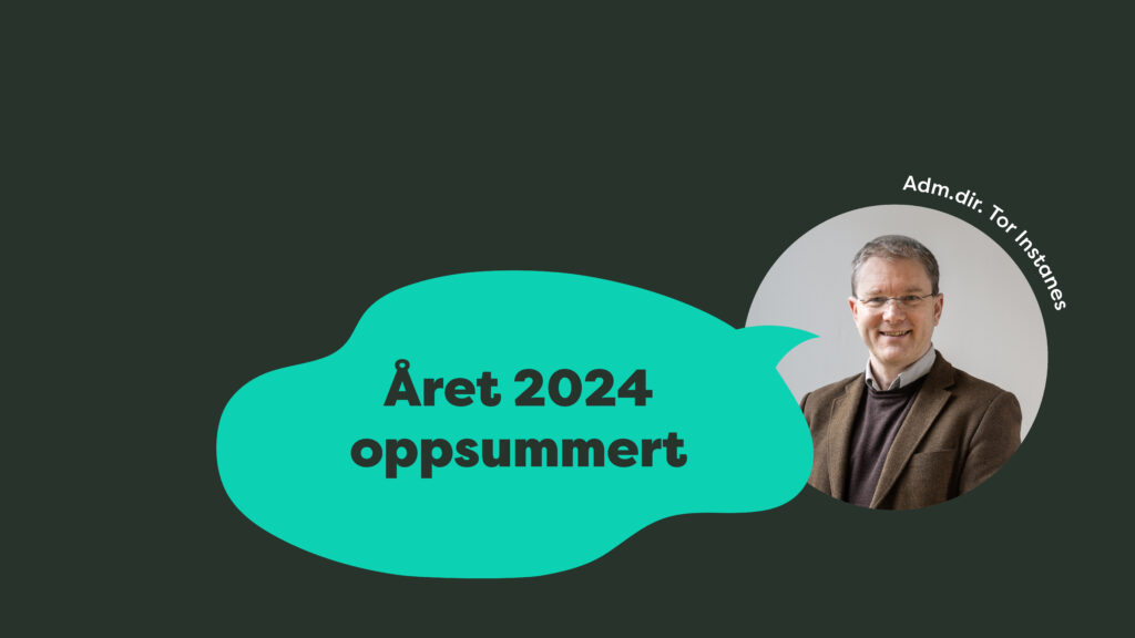 Bilde som viser administrerende direktør Tor Instanes i GC Rieber Eiendom i forbindelse med tilbakeblikk og oppsummering av 2024